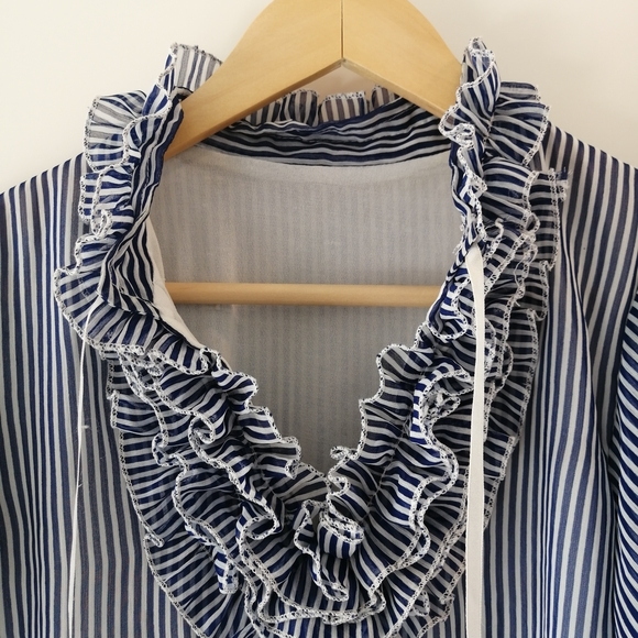 Striped Ruffle Blouse - Picture 3 of 3